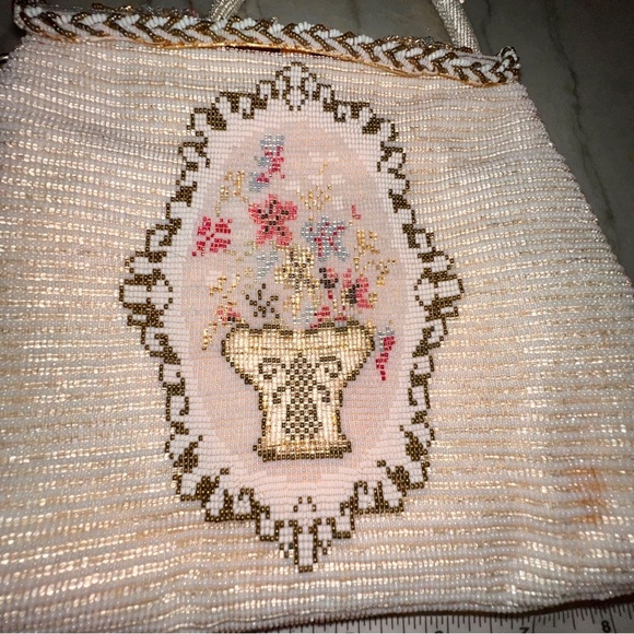 Antique Handmade in France Gorgeous purse.Elegant & very rare.Unique Beautiful - Picture 8 of 9